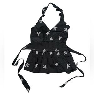 Anthropologie | Girls from Savoy | Black Top | Size 6